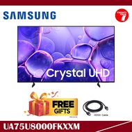[ Delivered by Seller ] SAMSUNG 75" Crystal UHD U8000F 4K Smart TV (2025) - UA75U8000FKXXM