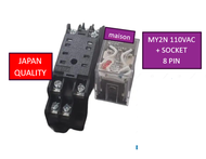 Relay MY2N 110VAC Ori Jepang + socket - 8 PIN / MY2N 110V