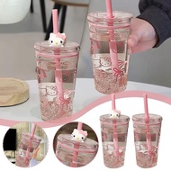 Kt Straw Cup Large Capacity High Temperature Resistant High Value Water Portable Cartoon Cup P7s2