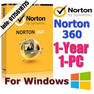 Symantec NORTON 360 1YEAR1PC anti virus antivirus windows
