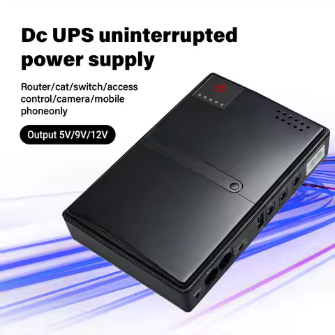 DC1018L UPS 18650 Replaceable Battery Backup Uninterruptible Power Supply 5V 9V 12V Output 220V EU P