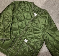 WTAPS WLJ NYLON RIPSTOP QUILTED MILITARY M-65 LINER COAT JACKET WTVUA CLASSIC LOGO PATCH QUILT ARMY 