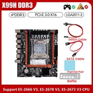 (ETPD) X99H Desktop Motherboard+Thermal Pad LGA2011-V3 B85 Chip DDR3X4 ECC Slot M.2 NVME PCI-E 3.0 X