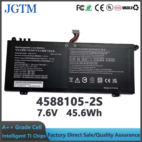 4588105-2S 4588106-2S 7.6V 45.6Wh Laptop Battery for Dynabook Satellite Pro C50-H-108 C50-H-103 C50D