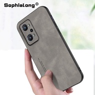 Casing OPPO Realme GT2 Q5 Pro GT Neo 2 3T Neo2 Neo3T Concise Skin Feel Leather Cover Shock Proof