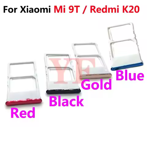 10pcs New For Xiaomi Redmi K20 K20 Pro For Xiaomi Mi 9T SIM Card Tray Slot Holder Adapter Socket Rep