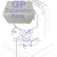 DH220-5 / DH225-7 / DX210 / DX225 Hydraulic Excavator Engine Cooling Water Tank (2470-9016/2470-9010