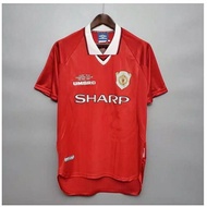 Jersey Bola Retro Manchester United Mu Home Final Camp Nou 1999 / 2000