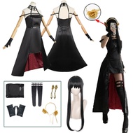 Yor Forger Cosplay Anime Spy X Family Cosplay Costume Yor Forger Wig Black Dress Outfit Cosplay Cost