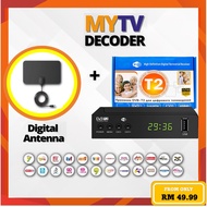 Ready Stock Wholesale MYTV decoder Megogo DVB T2 Digital Decoder Receiver Support Malaysia Channels 
