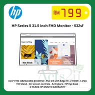 HP Series 5 31.5 inch FHD Monitor - 532sf