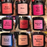 (ROSE Series) 3 Wick Candle Bath and Body Works 411g