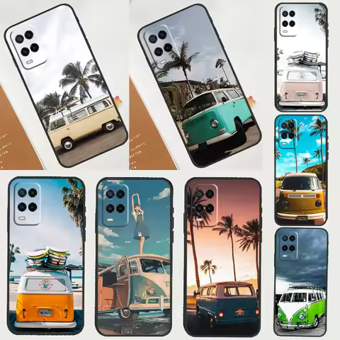 Combi Van Surf Phone Case For Oppo A40 A60 A80 A78 A98 A18 A38 A58 A15 A17 A77 A74 A94 A54 A57S A16 