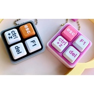 3D CLICKER Keyboard 4 Clickers Keychain