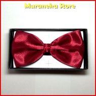 MERAH MAROON Men's Bow Tie MAROON Bow Tie MAROON Party Men's bowtie Bridal Wedding Set
