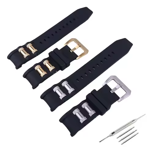 Men's Rubber watch strap compatible for Invicta Russian Professional Diver watch bands wristband met