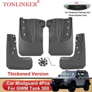 TONLINKER Car Mudguard For GWM Tank 300 2022 2023- Mudguards Splash Guards Front Rear Fender Mudflap