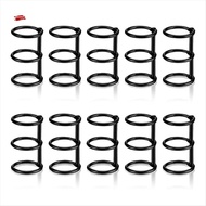 10 PCS 3-Rings Book Rings Metal Loose Leaf Binder Rings Binding Black DIY Photo Album/Notebook/Round