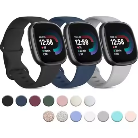 Sport Band For Fitbit Versa 3 Strap Smartwatch Wristband Accessories Watchbands Soft Silicone Bracel