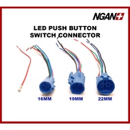 Led Push Button Switch Connector 16/19/22 MM Switches Socket Plug Cable Quick Connect Wire Holder 82