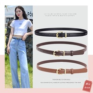 Korean New Style Women's Fashion Retro Thin Belt Versatile Decorative Waist Jeans Belt Horseshoe Buc