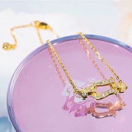 Pure Gold 18K White Gold New Style American Imported D Color Moissanite Horseshoe Buckle Full Diamon