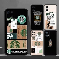 E- 18 Starbucks for Realme 3 5 6 7 Pro Q 5i 5s 6i 7i Black TPU silicone phone case