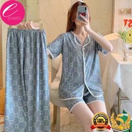 ENWEN WomeN 3 in 1 Korean cotton pajama, short terno, Sleepwear for women, night wear, home wear, ladies pajama, NIGHT WEAR
