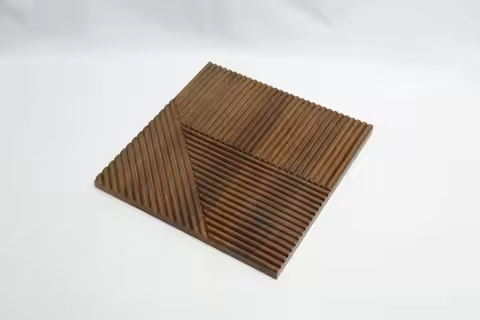 Modern 3D Models Peel And Stick European Artwork Indoor Solid Wood Wall Cladding Panel