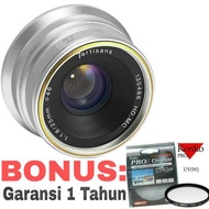 7Artisans 25mm F/1.8 For Fuji X Lens 25mm Wide Lens/ with Filter BONUS