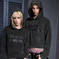 Nam Unisex Y2K Wasteland Style Dune Style Phong cách ngày tận thế Washed Letter In Dệt kim rộng rãi 