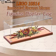 BrickLight™for Lego 10314 Preserved Flowers Flowers Transparent Box Anti-dust Cover Figure Storage B