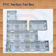 Rio Electrical Kotak Suis Soket PVC Elektrik / PVC Surface Nut Box / Electrical Wire Box / White Box
