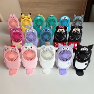 kipas leher kuromi kipas angin kipas lalat Cute Mini Fan Casual Small Fan Three-Dimensional Cartoon 