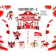 August 17th tumpeng Topper independence/ August/