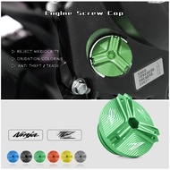 Kawasaki NINJA 250 300 ZX10R ZX6R ZX25R oil drain plug nut cup cover oil filler cap engine screw