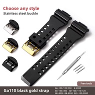 Replace black gold strap GA120 GA100 GD100 G8900 men's dumb/glossy accessories watch strap chain