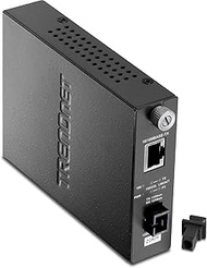 TRENDnet Intelligent 100Base-TX to 100Base-FX Dual Wavelength Single Mode SC Fiber Media Converter (