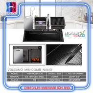 Sinki Dapur Nano Sinki 304 Stainless Steel Single Bowl Kitchen Sink Sinki Dapur VULCANO MINICOMB NAN
