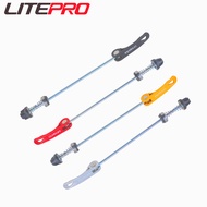 Litepro Folding Bicycles Wheels Skewers Aluminum Alloy Quick Release Lever For Road MTB Mountain Bike Wheelset QR Rod