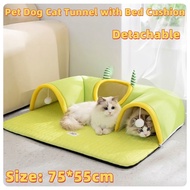Pet Dog Cat Tunnel with Bed Cushion Detachable Cat Tunnel, Cat Bed Tunnel, Cat Tube for Cats