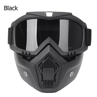 【COD】Motorcycle Goggles Removable Mask Removable Open Face Half Harley Goggle Mask Tactical Motorcyc