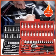 40/46Pcs/Set Car Vehicle Tool-box Socket Wrench Combination Repair Hand Tools Kit Auto Repairing Too