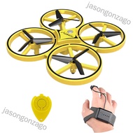 jasongonzago ZF04 RC Drone Mini Infrared Induction Hand Control Drone Altitude Hold 2 Controllers Qu