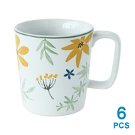 APPETITE SET 6 PCS MUG PALLETE FELICIA - KUNING