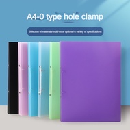 1PCS A4 Perforated Folder Candy-Colored Transparent O-shaped 2-hole, 3-hole, 4-hole Waterproof File 
