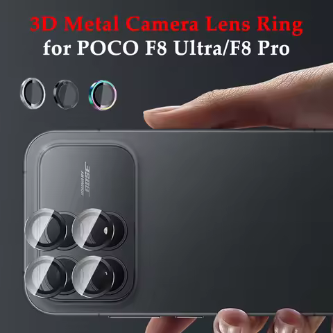 3D Alloy Camera Lens Protector For Xiaomi POCO F8 Pro F 8 Ultra Back Glass Lens Cover Little F8Ultra