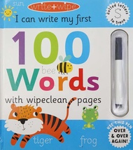 Write + Wipe: I Can Write My First 100 Words (with wipe-clean pen)
