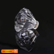 Transparent Acrylic mica handle and handle - transparent crystal cylinder shape