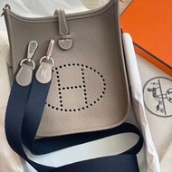 Hermes Mini Evelyne 大象灰 銀扣